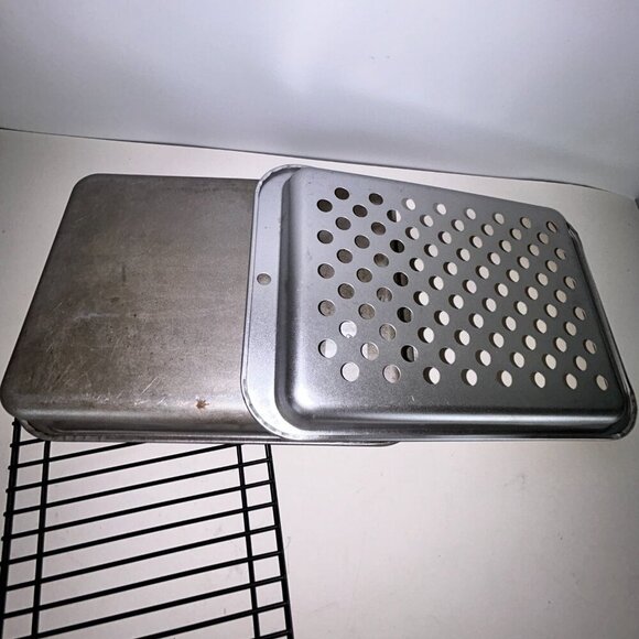 Nordic Ware Naturals Compact Nonstick Crisper Tray, Baking Pan and Rack Set - Picture 10 of 10